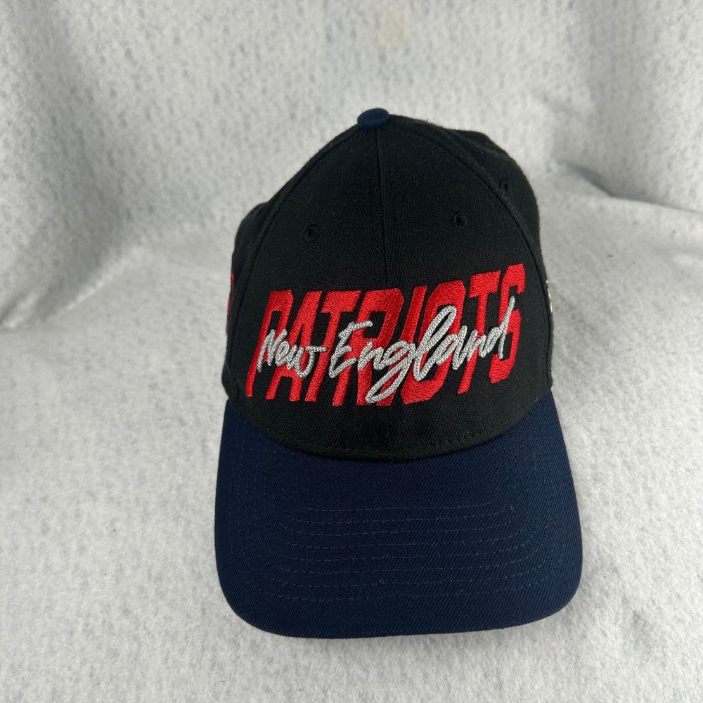 New‎ Era Hat Mens Medium/Large Black New England Patriots 39THIRTY NFL Cap